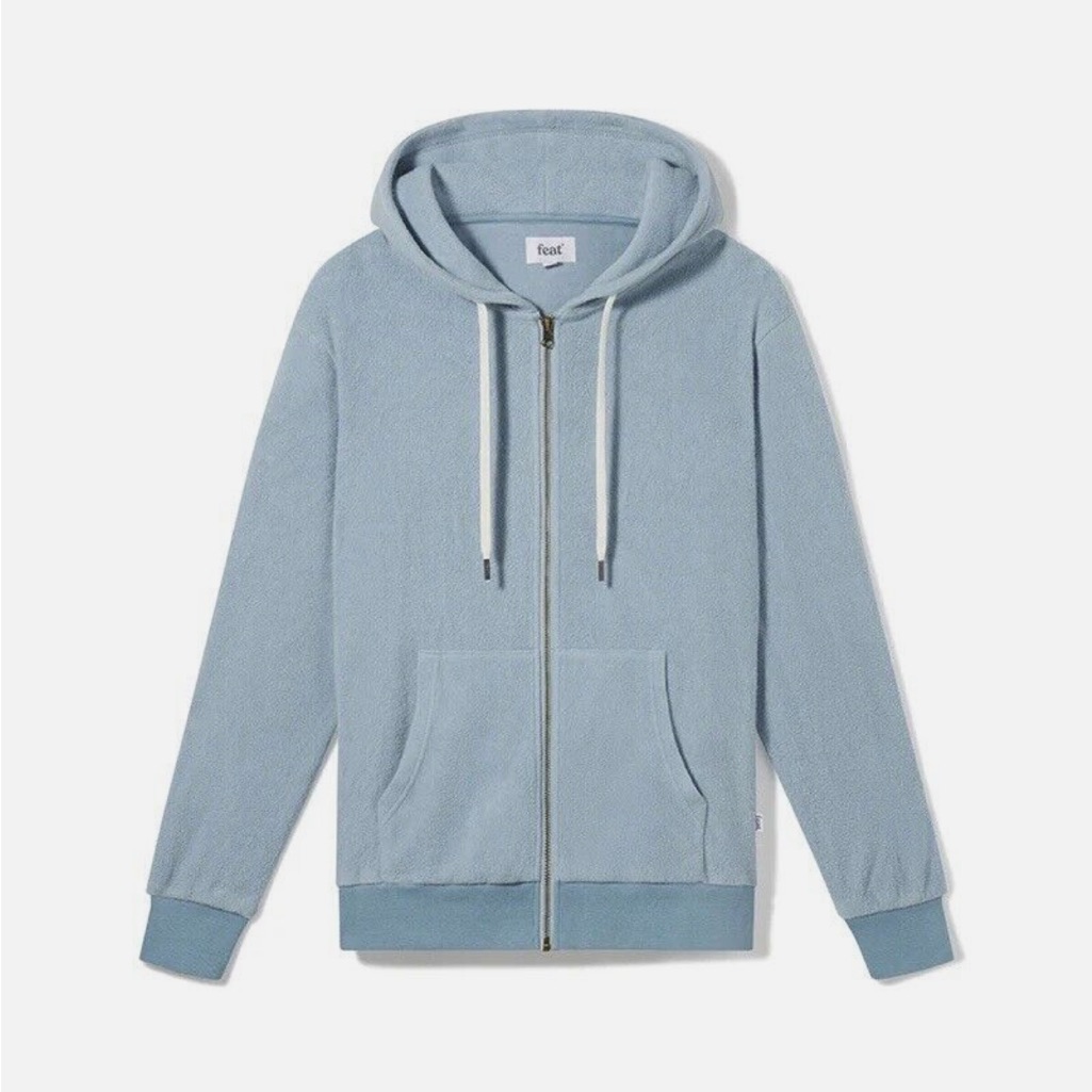 Feat Women's Blanketblend Zip Up Hoodie Blue Medium M